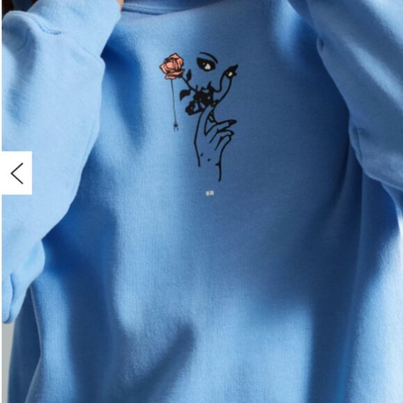Never Made Rosa Crew Neck Sweatshirt Size S - Picture 2 of 7